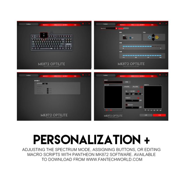 FANTECH MK852 Optical Mechanical Keyboard ( LAYOUT ENGLISH) - Imagen 7
