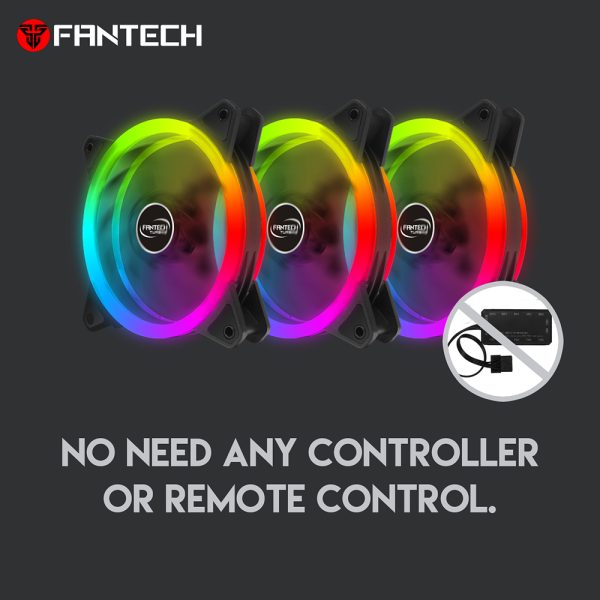 PACK 3 VENTILADORES RGB FC-124 FANTECH - Imagen 5