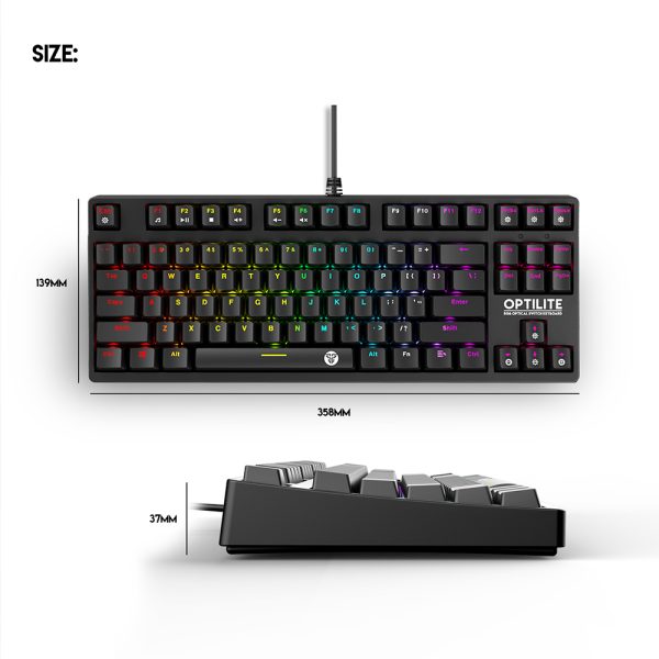 FANTECH MK852 Optical Mechanical Keyboard ( LAYOUT ENGLISH) - Imagen 4