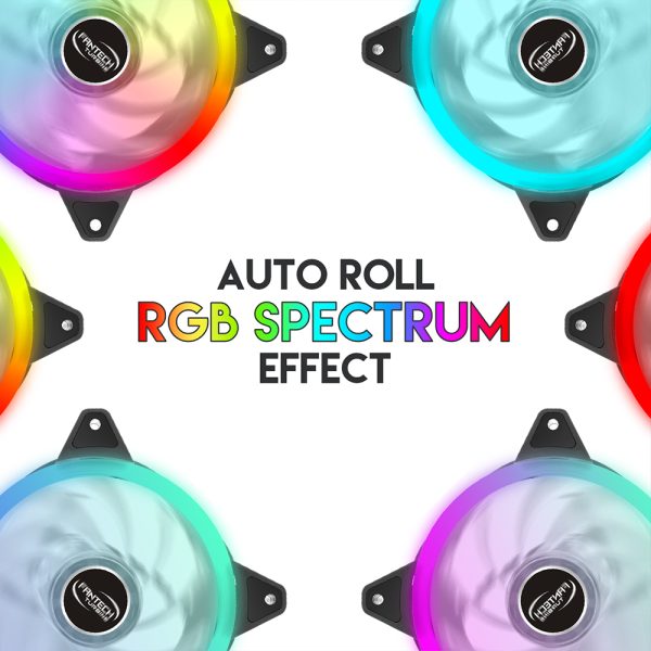 PACK 3 VENTILADORES RGB FC-124 FANTECH