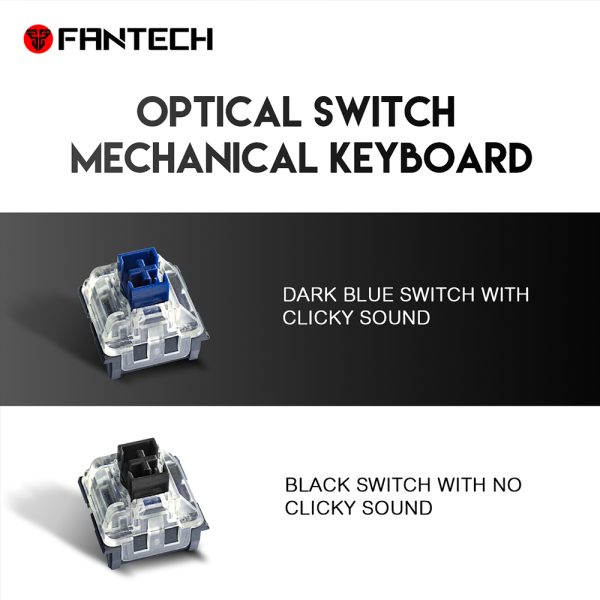 FANTECH MK852 Optical Mechanical Keyboard ( LAYOUT ENGLISH) - Imagen 8