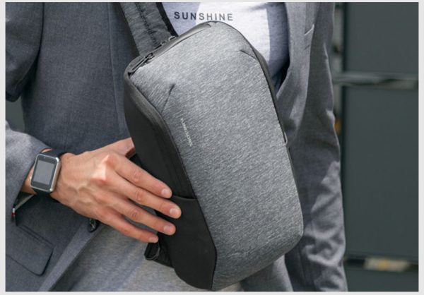 Bandolera Unisex Kingsons para tablet/repelente al agua/ cargador usb - Imagen 2