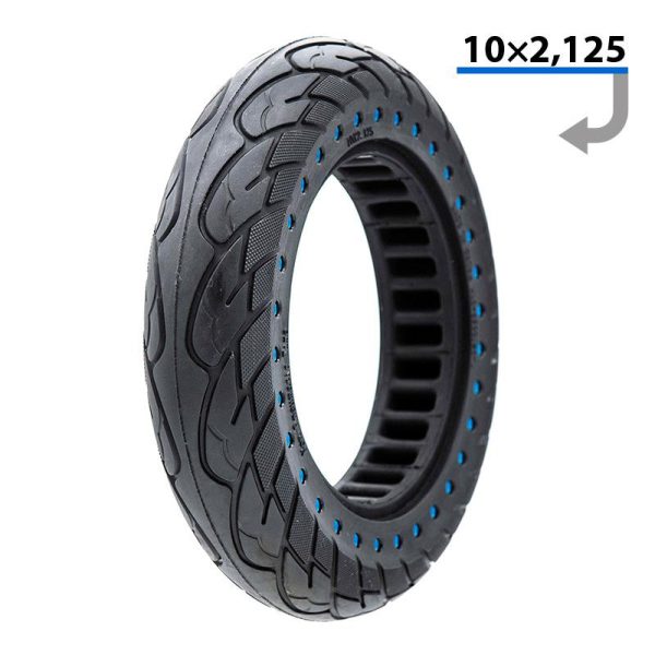 Rueda maciza ultraligera 10x2,125-6,1/B34 - puntos azules [Nedong]