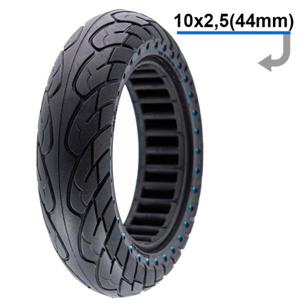 Rueda maciza ultraligera 10x2,5-6,1/B44 - puntos azules [Nedong]