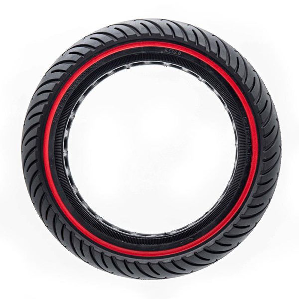 Rueda maciza ultraligera 8,5x2-6,1/B34 - línea roja [Nedong] - Imagen 3