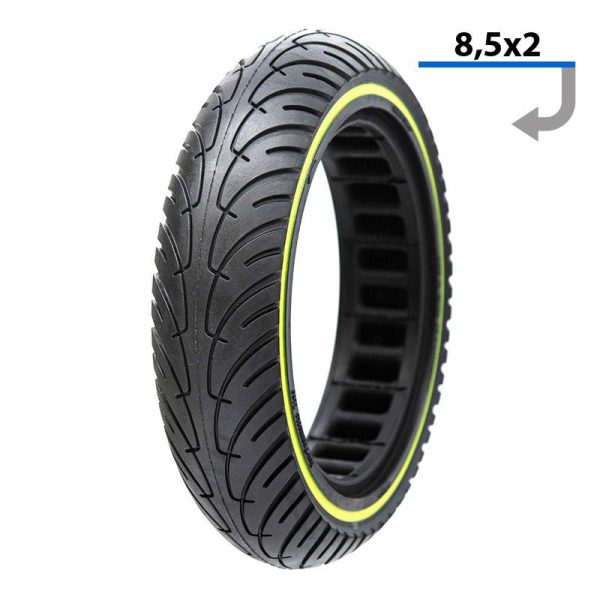 Rueda maciza ultraligera 8,5x2-6,1/B34 - fluorescente [Nedong]