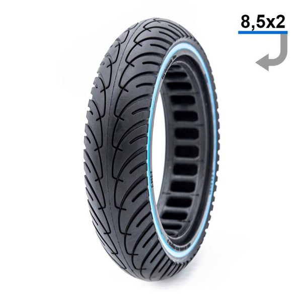 Rueda maciza ultraligera 8,5x2-6,1/B34 - línea azul [Nedong]